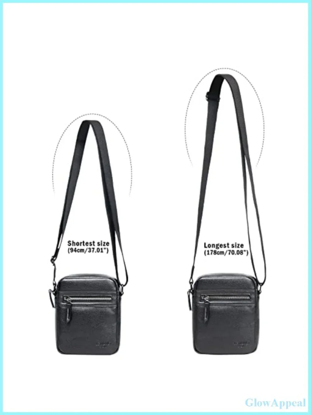 PU Leather Crossbody Messenger Bag Satchel Travel Shoulder Bag